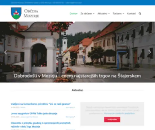 Mozirje.si(Občina Mozirje) Screenshot