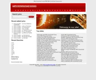 MP3-Download-Song.com(Mp3 downloads) Screenshot