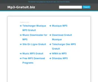 MP3-Gratuit.biz(Site suspendu) Screenshot