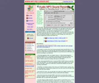 MP3-Recorder.biz(Audio MP3 Sound Recorder) Screenshot