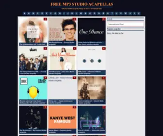 MP3Acapellas.ru(Free mp3 studio acapellas) Screenshot