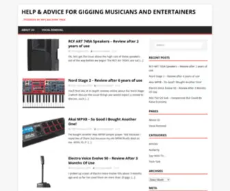 MP3Backingtrax.co.uk(Help & Advice For Gigging Musicians And Entertainers) Screenshot