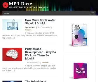 MP3Daze.com(All about how to make your own music) Screenshot
