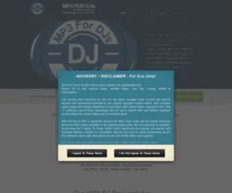 MP3Fordjs.com(Professional mp3 record pool for djs only (club) Screenshot
