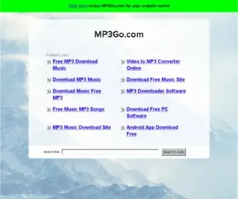 MP3GO.com(The Leading Mp3 Site on the Net) Screenshot