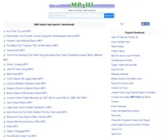 MP3HI.com(The premium domain name) Screenshot