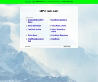 MP3Hindi.com(The Leading Mp3 Site on the Net) Screenshot