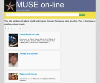MP3Muse.ru(All music mp3 catalog) Screenshot