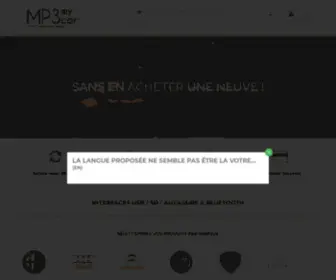 MP3Mycar.fr(Interfaces Auxiliaires MP3 pour autoradios d'origine) Screenshot
