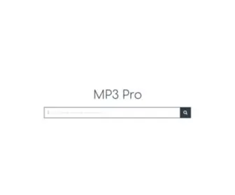 MP3Pro.xyz(YouTube to MP3) Screenshot