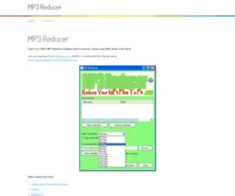 MP3Reducer.com(MP3 Reducer) Screenshot