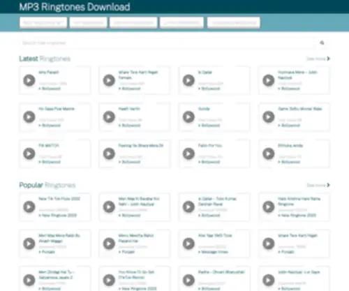 MP3Ringtonesdownload.net(MP3 Ringtones 888 Plus) Screenshot
