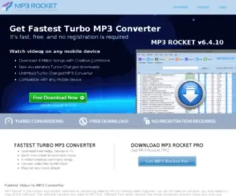 MP3Rocket.me(Get Fastest Turbo MP3 Converter) Screenshot