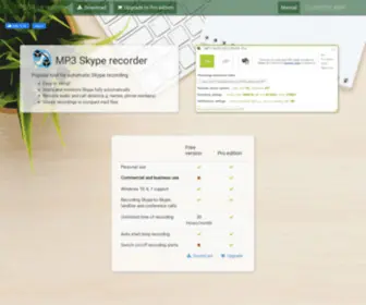 MP3SKyperecorder.com(Mp3 Skype recorder) Screenshot
