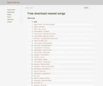 MP3Stereo.xyz(Free music download) Screenshot