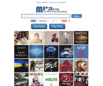 MP3Uing.com(MP3 Music Download) Screenshot