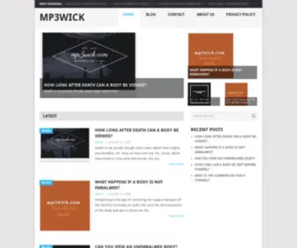 MP3Wick.com(Mp3wick) Screenshot