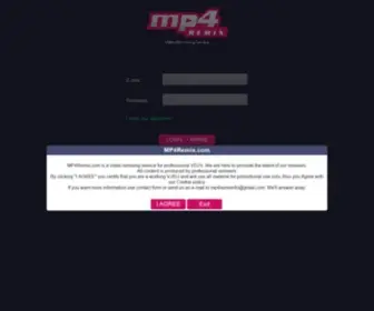 MP4Remix.com(Ingresar) Screenshot