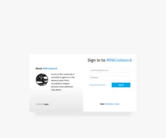 Mpacnetwork.net(Access to this community) Screenshot