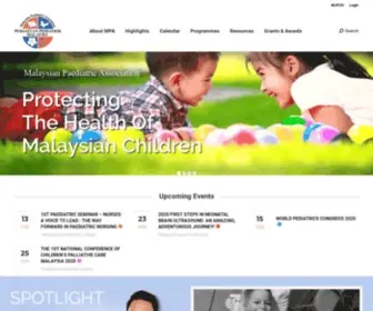 Mpaeds.my(The Malaysian Paediatric Association) Screenshot