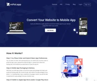 Mpal.app(Convert your website into an Android & iOS mobile app with mPal) Screenshot