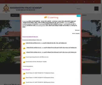 Mpanashik.gov.in(Maharashtra Police Academy) Screenshot
