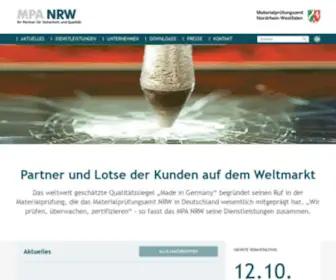 Mpanrw.de(Materialprüfung) Screenshot