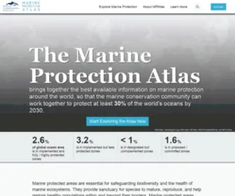 Mpatlas.com(Marine Protection Atlas) Screenshot