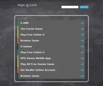 MPC-G.com(MultiPlayer Cracked Games) Screenshot