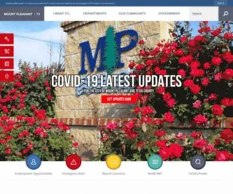 Mpcity.org(Mount Pleasant) Screenshot