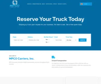 Mpcocarriers.com(MPCO Carriers) Screenshot