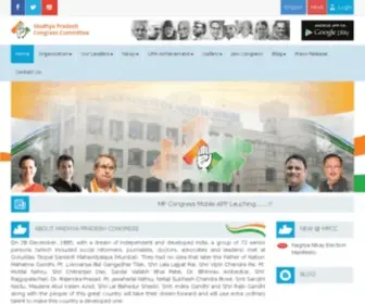 Mpcongress.org(The Madhya Pradesh congress Party) Screenshot