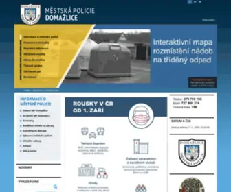 Mpdomazlice.cz(Informace o městské policii) Screenshot