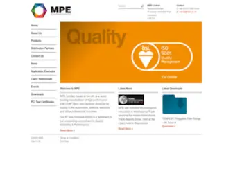 Mpe.co.uk(MPE) Screenshot