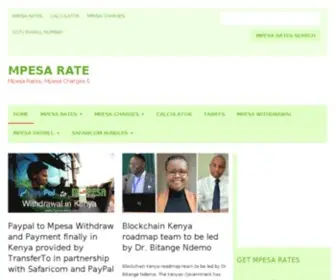 Mpesarates.com(Mpesa Rates) Screenshot