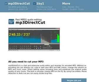Mpesch3.de(Mp3DirectCut Home) Screenshot