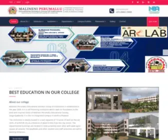 Mpesguntur.com(Malineni Perumallu College) Screenshot