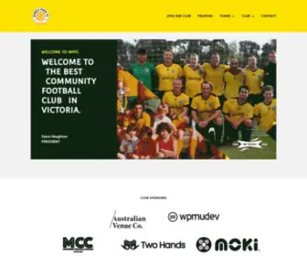 MPFC.com.au(The best community football club in Victoria turns 50) Screenshot