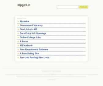 Mpgov.in(mpgov) Screenshot