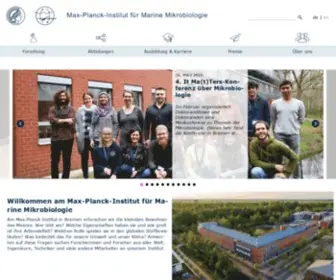 Mpi-Bremen.de(Max-Planck-Institut fuer Marine Mikrobiologie in Bremen) Screenshot