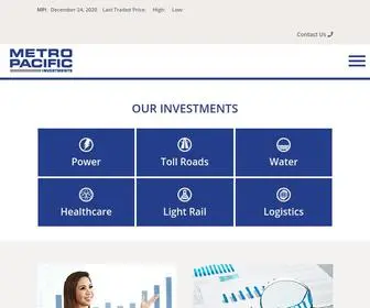 Mpic.com.ph(Metro Pacific Investments Corporation) Screenshot