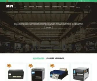 Mpi.com.es(MPI Soluciones de Impresión) Screenshot