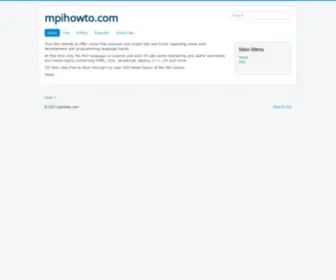 Mpihowto.com(Web Development and programming languages) Screenshot