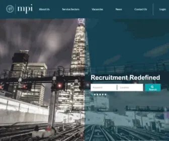 Mpi.ltd.uk(MPI Recruitment) Screenshot