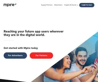 Mpire.com(Global ad network helping the world's biggest apps get new users on a cost) Screenshot