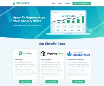 Mpirelabs.io(Get More From Your Shopify Store) Screenshot