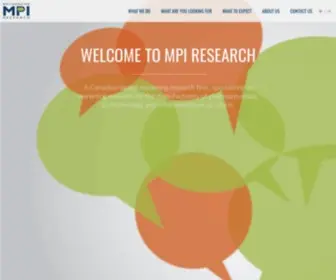 Mpiresearch.ca(MPI Research) Screenshot