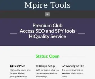Mpiretools.com(Mpire Tools) Screenshot