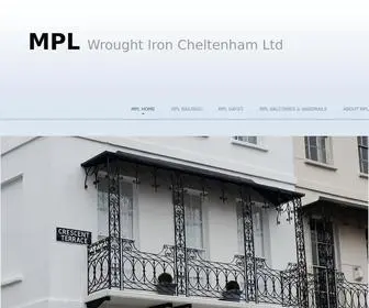 MPL-Wrought-Iron.co.uk(MPL is a Cheltenham based manufacturer of iron railings) Screenshot