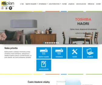Mplan.sk(M-plan s.r.o. - Vzduchotechnika a klimatizácia) Screenshot